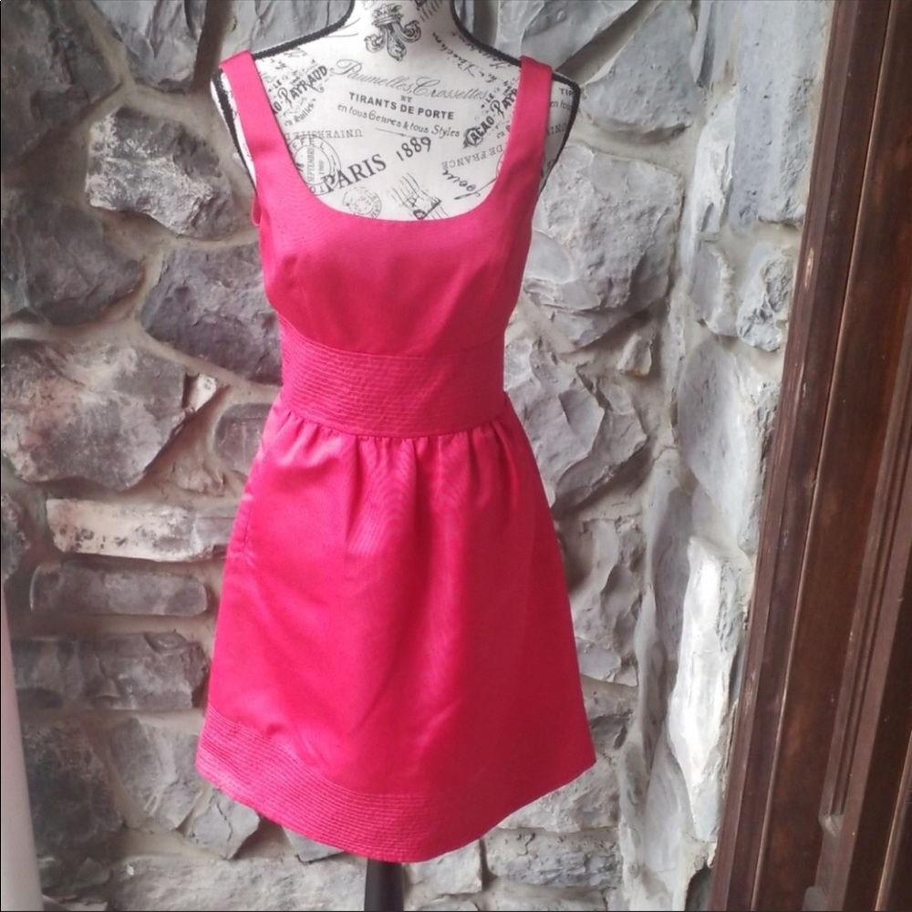 Hot Pink Fit and Flare Dress!